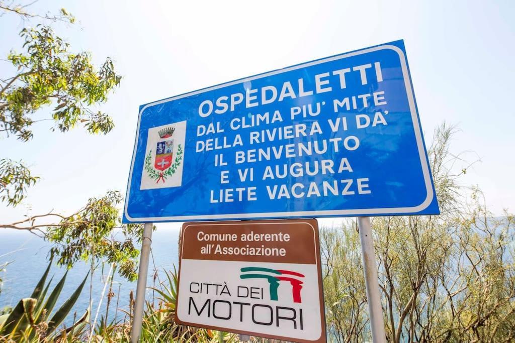 Il Grande Blu - Vista Panoramica Sul Golfo Ospedaletti Exterior foto